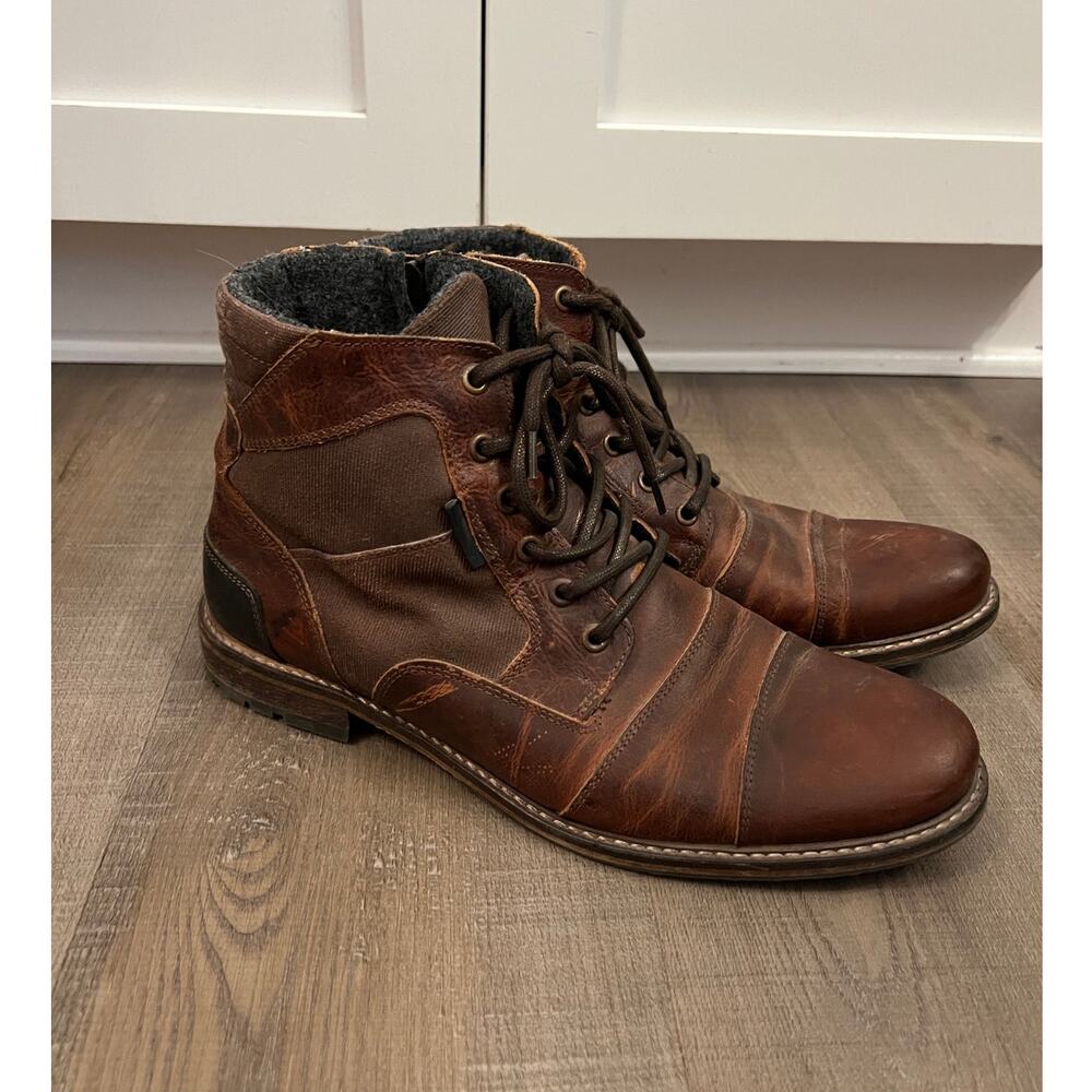 Bullboxer Men's Hayward Brown Leather Lace-up Ankle Boot